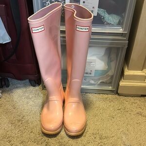 Hunter Women's Pink Rain Boots